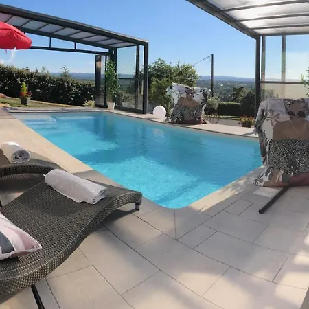Logement Avec Piscine Couverte Chauffee Du 15 Avril A Octobre Et Spa Privatifs, Vue Estivareilles  Buitenkant foto